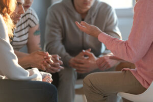 A drug interventionist helps a family.